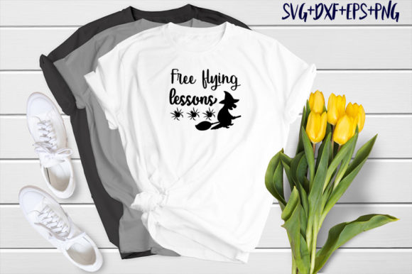 Halloween Graphics & T-Shirt Designs: Free Flying Lessons