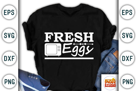 Kitchen SVG Design Fresh Eggs: Graphics & T-Shirt Review